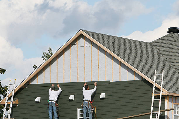Professional Siding Contractor technician working in Pottstown, PA